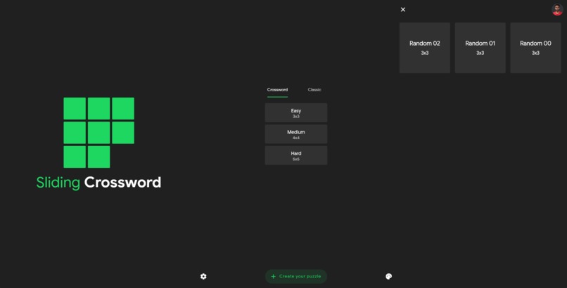 Sliding Crossword – screenshot 1