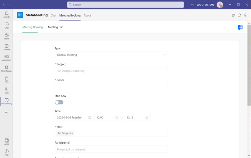 MetaMeeting – screenshot 3