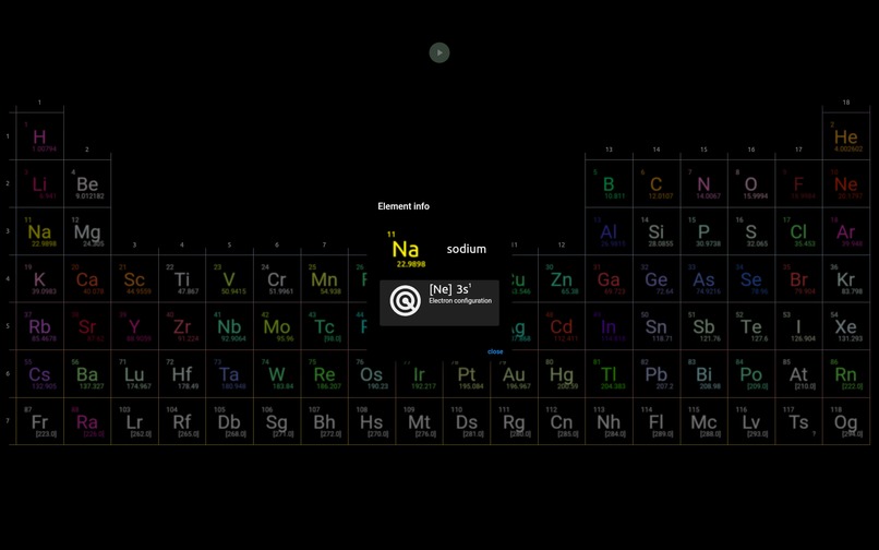 Periodic table puzzle – screenshot 2