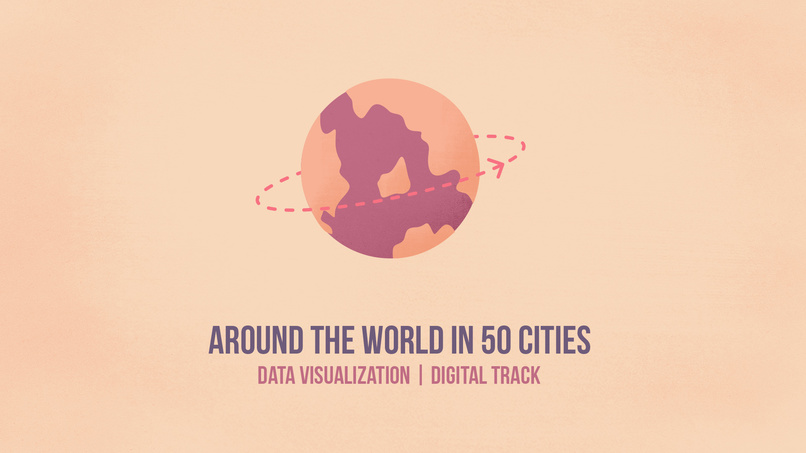 Around the world in 50 cities | Data Visualization – screenshot 1