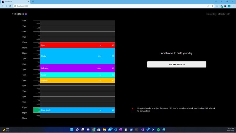 TimeBlock – screenshot 1