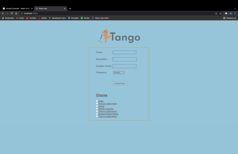 Tango – screenshot 2