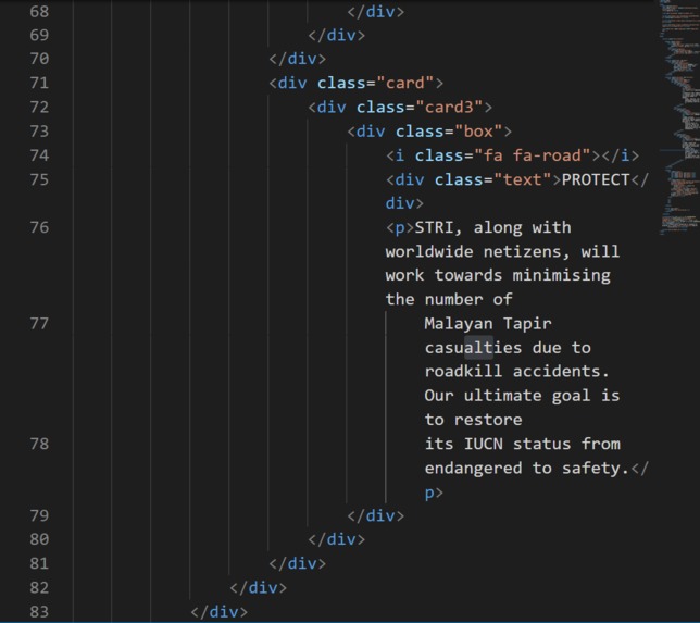 STRI - Stop Tapir Roadkill Initiative (Website) – screenshot 5