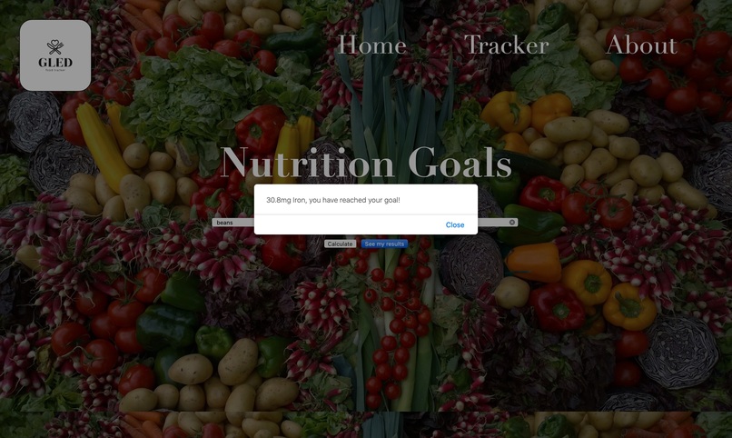 GLED Nutrient Tracker – screenshot 1