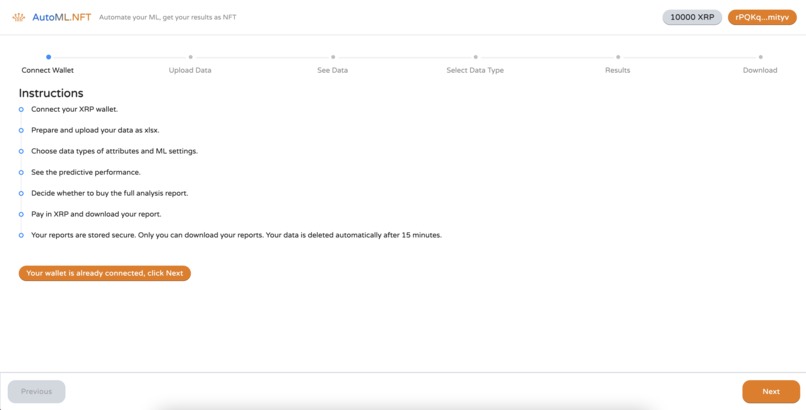 AutoML.NFT - Automate your ML, get your results as NFT – screenshot 6