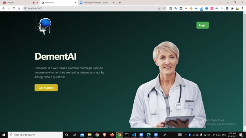 DementAI – screenshot 1