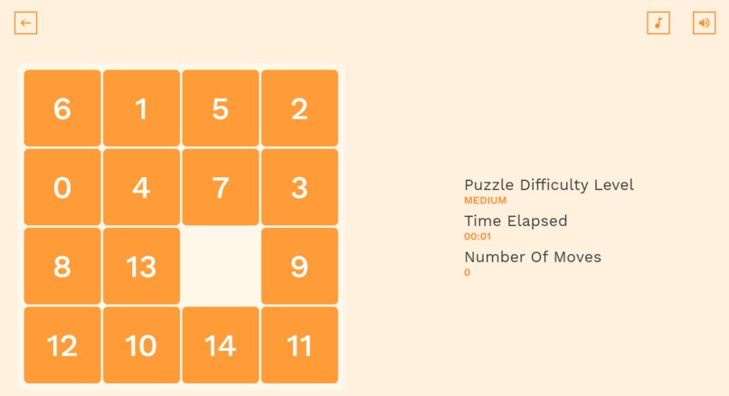 Sliding Tiles Puzzle Game by justshreyas – screenshot 4
