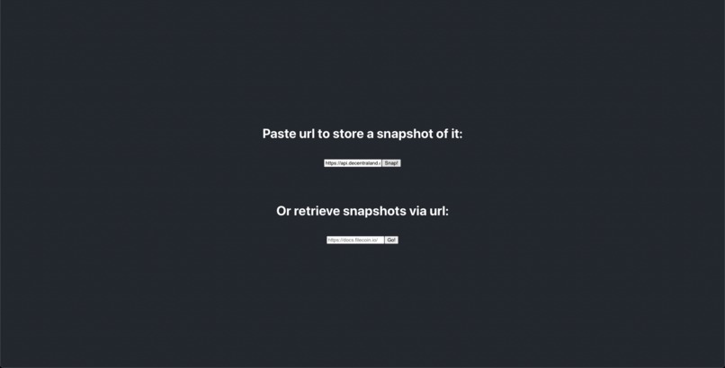 Decentralized WebArchive – screenshot 2