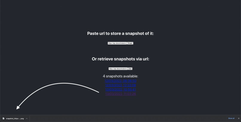 Decentralized WebArchive – screenshot 4