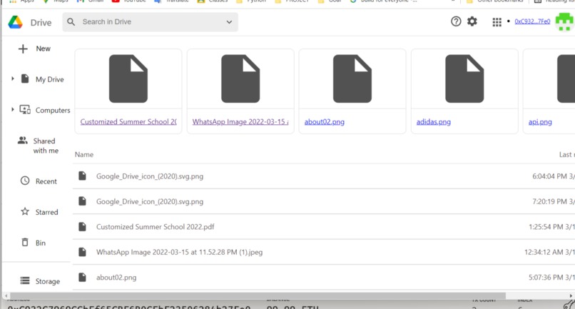 Decentralized Drive – screenshot 1