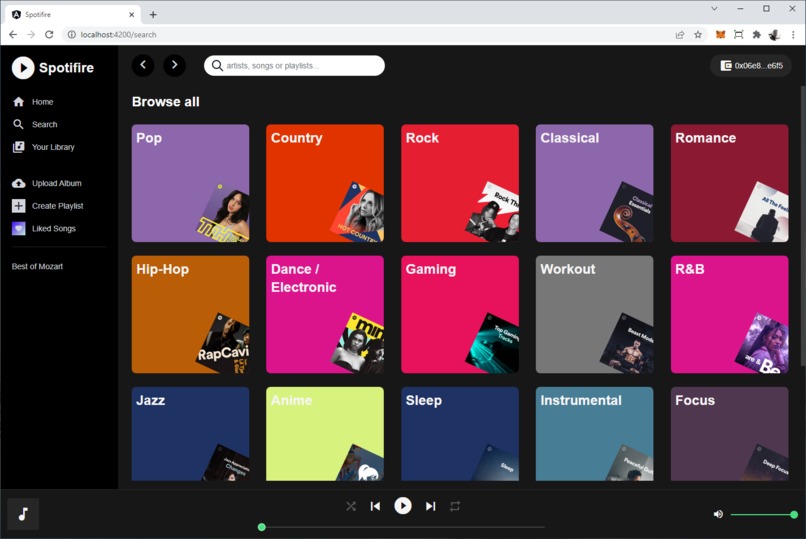 Spotifire – screenshot 2