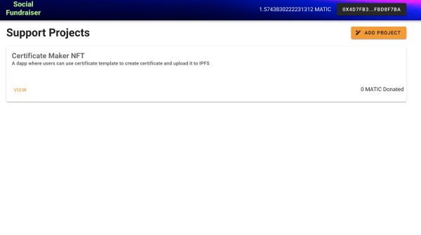 Social Fundraiser – screenshot 1