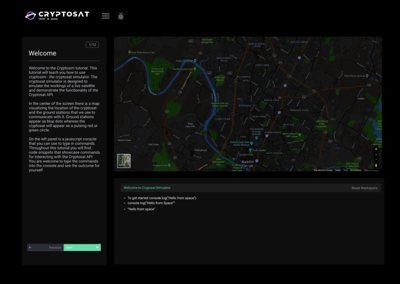 CryptoSat Design Bounty – screenshot 1