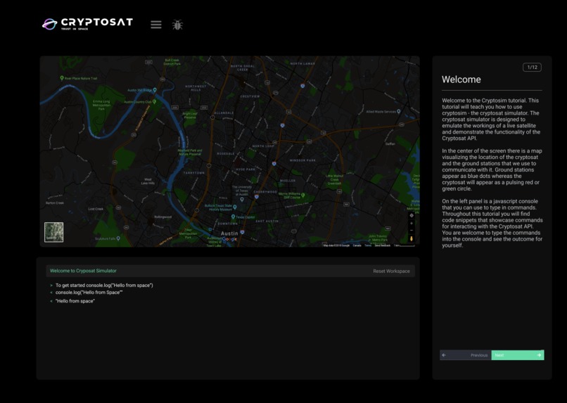 CryptoSat Design Bounty – screenshot 2