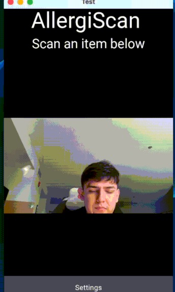 AllergiScan – screenshot 1