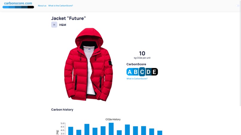 CarbonScore – screenshot 1