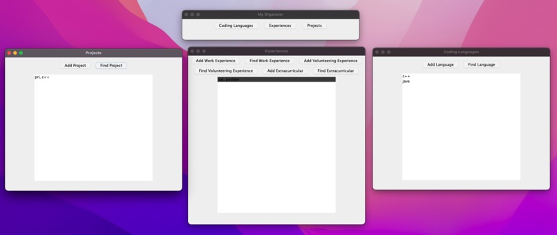 Resume Organizer – screenshot 1