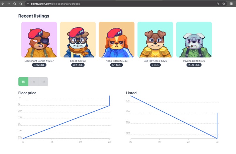 SOL NFT Watch – screenshot 3