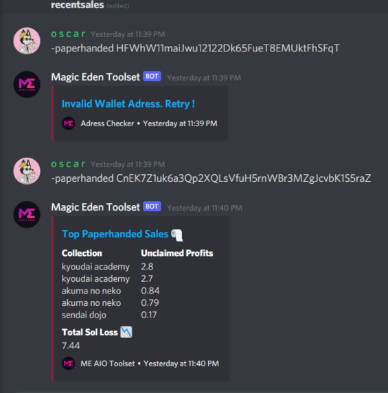 Magic Eden Discord Toolset – screenshot 1
