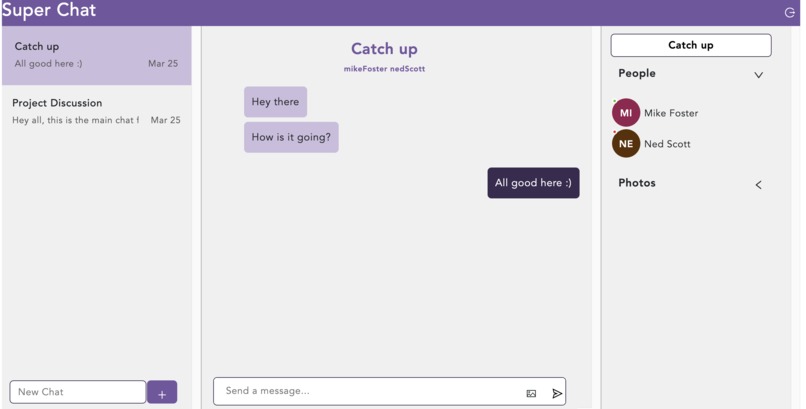 chat_application – screenshot 1