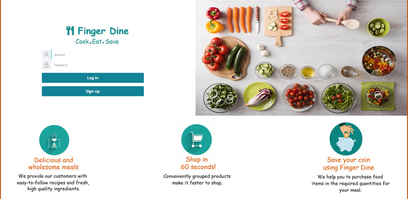 Finger Dine - Cook Eat Save – screenshot 1