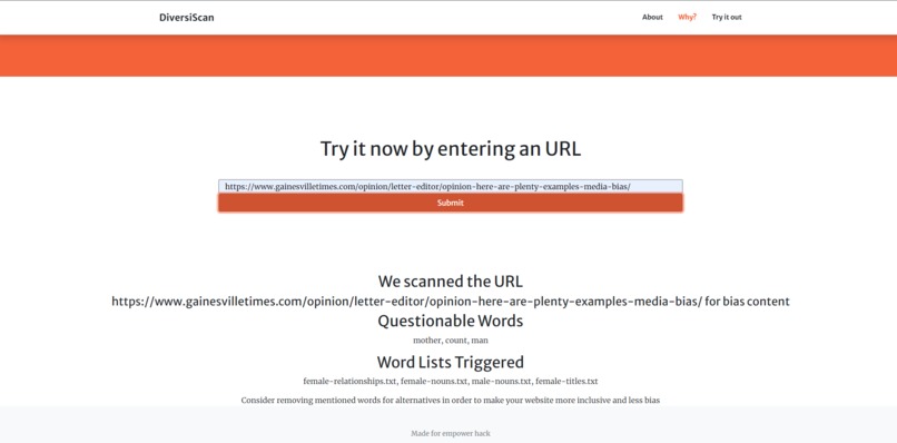 DiversiScan – screenshot 2