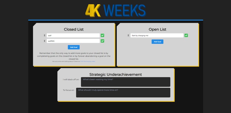 4K Weeks – screenshot 2