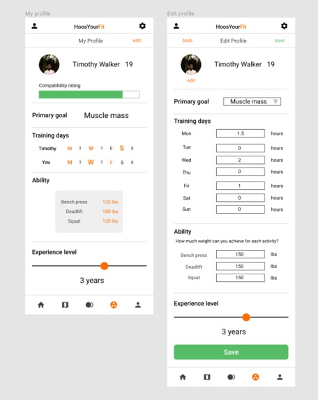 HoosYourFit – screenshot 1
