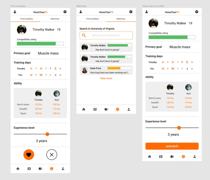 HoosYourFit – screenshot 2
