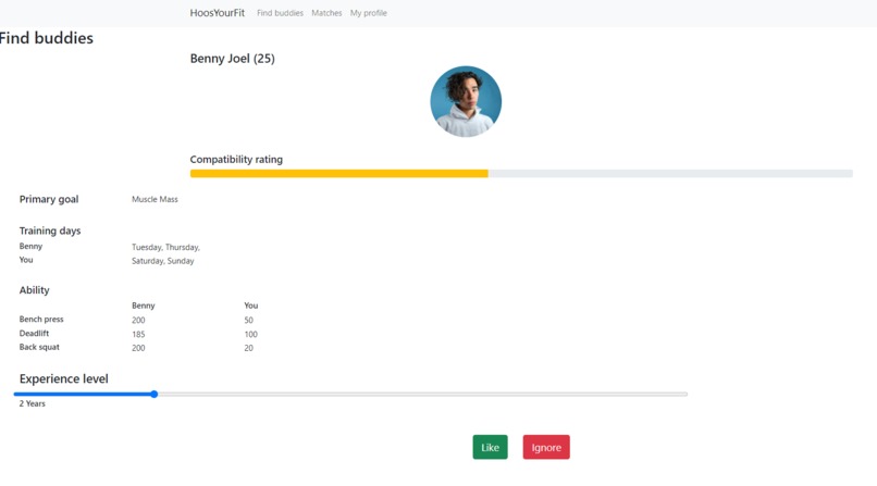 HoosYourFit – screenshot 4