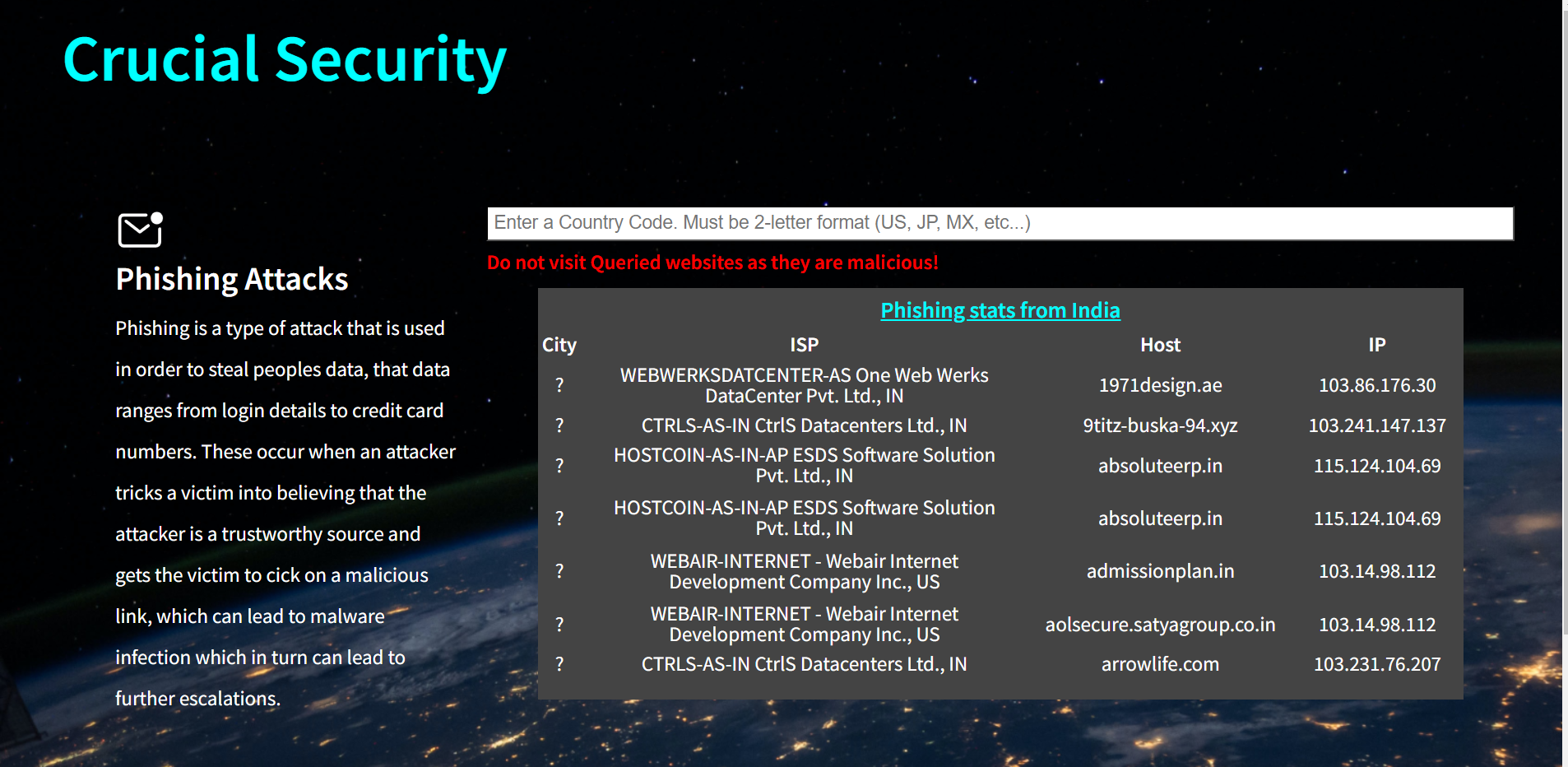 Crucial Security Devpost
