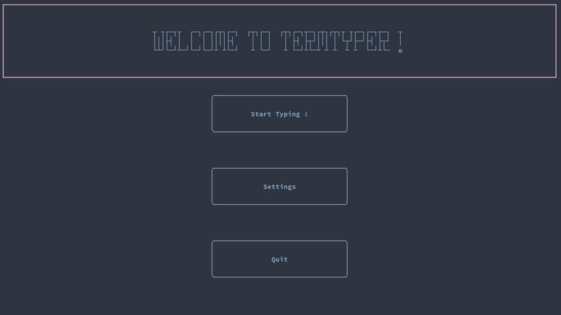 Termtyper – screenshot 2