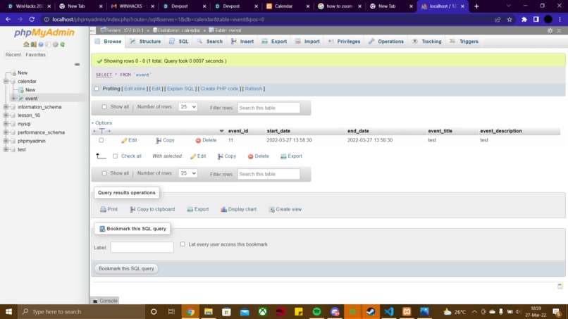 Calendar Project for Winhacks2022 – screenshot 9