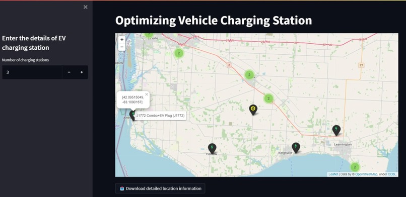 Optimization of Vehicle Charging Stations – screenshot 1