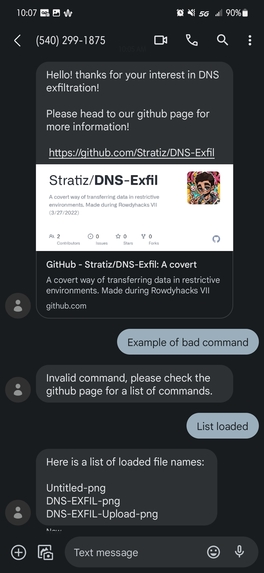 DNS Exfil – screenshot 2