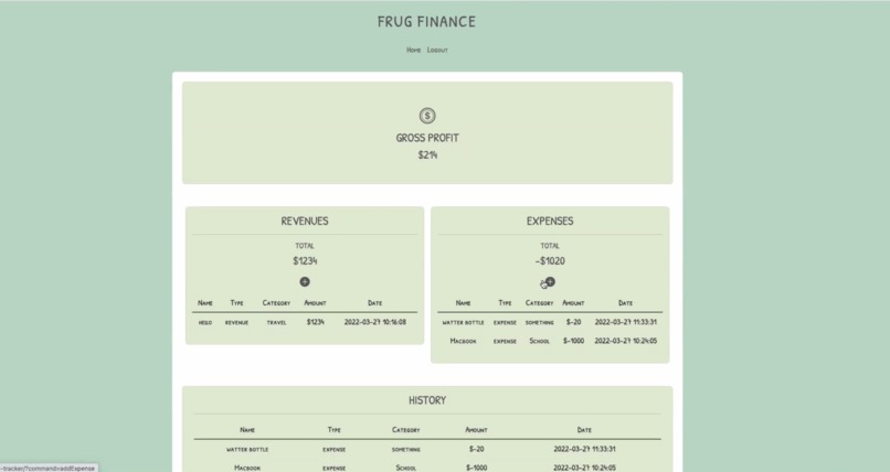 Frug Finance – screenshot 1