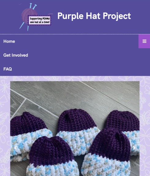 Purple Hat Project Website – screenshot 1