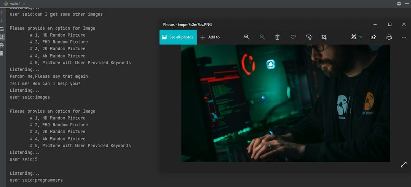 Ai and Ml voice assistant like alexa – screenshot 2