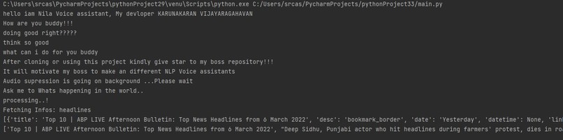 Ai and Ml voice assistant like alexa – screenshot 3