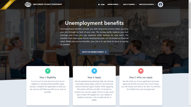Unemployment Claim Processing – screenshot 1