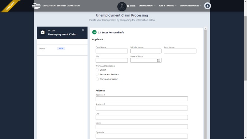 Unemployment Claim Processing – screenshot 5