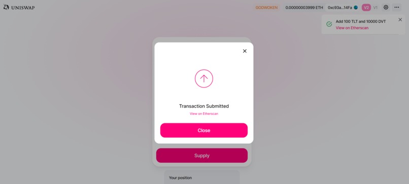 godwoken-uniswap-v2 – screenshot 1