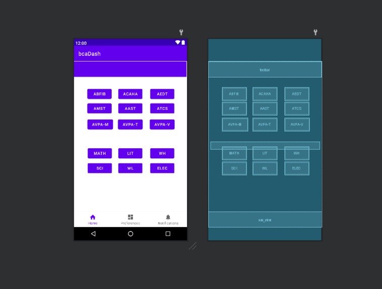 bcaDash – screenshot 1