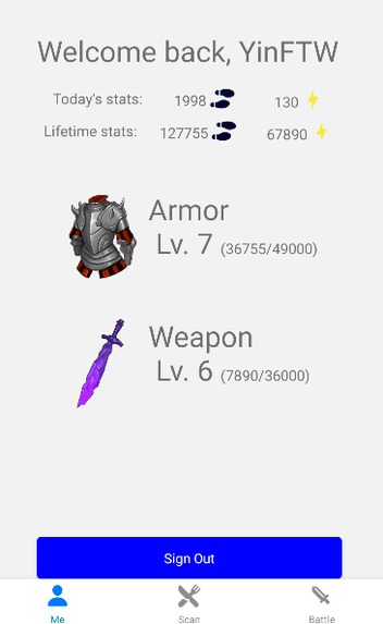 Fantasy Fitness Quest – screenshot 2