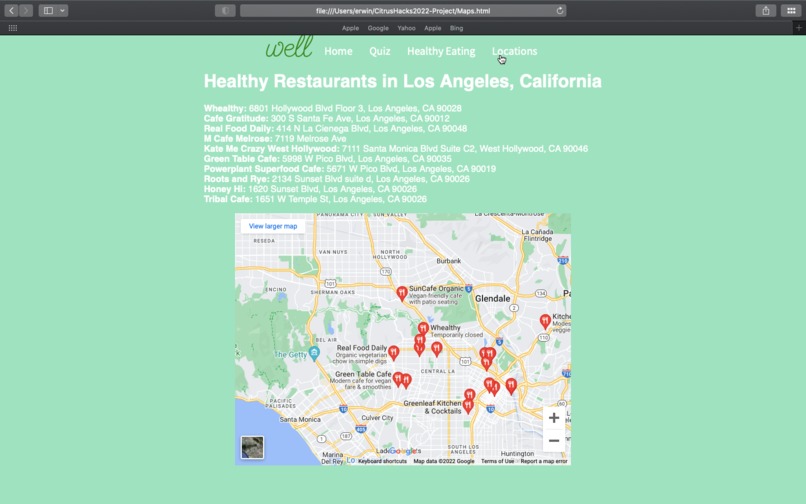 [O] Well - A Healthy Eating Helper – screenshot 4