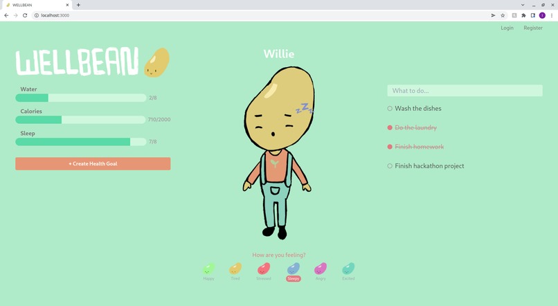 WELLBEAN - Track your wellbeing! – screenshot 1