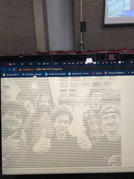 HackRU Spring 2022 ASCII Video Feed – screenshot 1