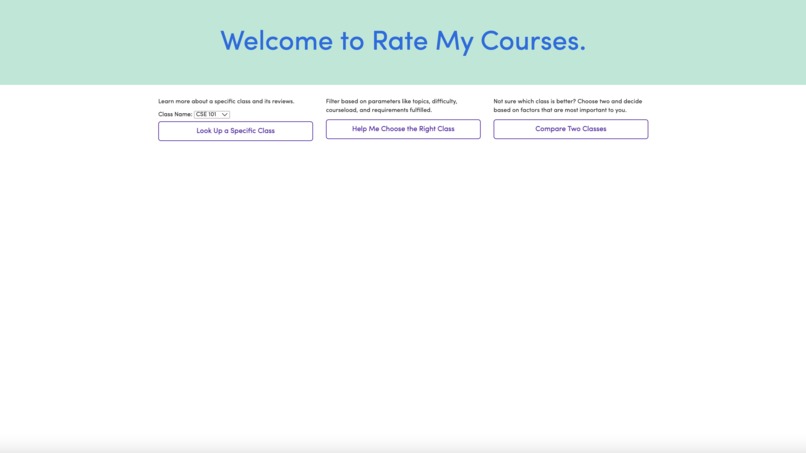 Rate My Courses – screenshot 1