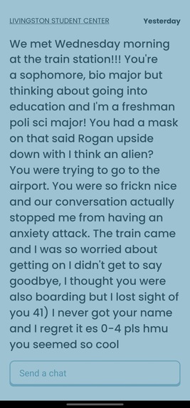 RU Missed Connections – screenshot 3
