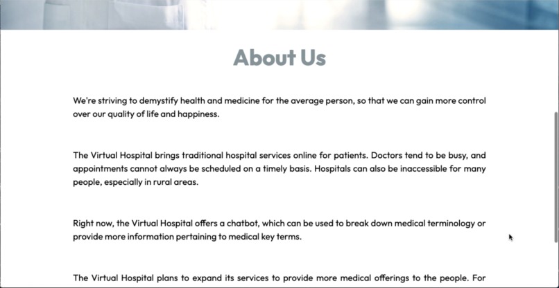 The Virtual Hospital – screenshot 2